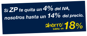 ahorro de un 18%